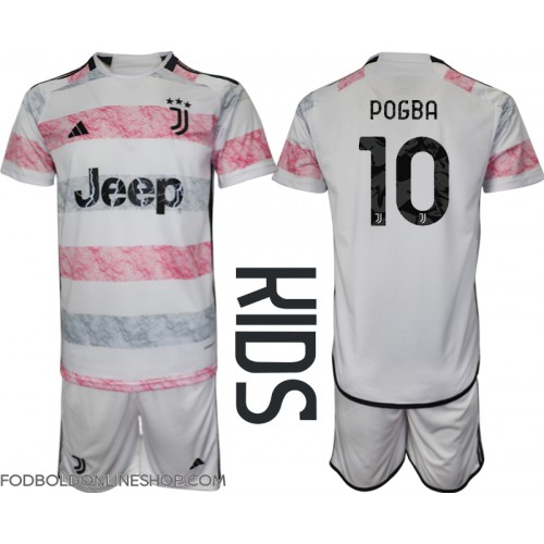 Juventus Paul Pogba #10 Udebane Trøje Børn 2023-24 Kortærmet (+ Korte bukser)